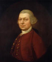 Portræt af John Joshua Kirby (1716-74) ca.1764